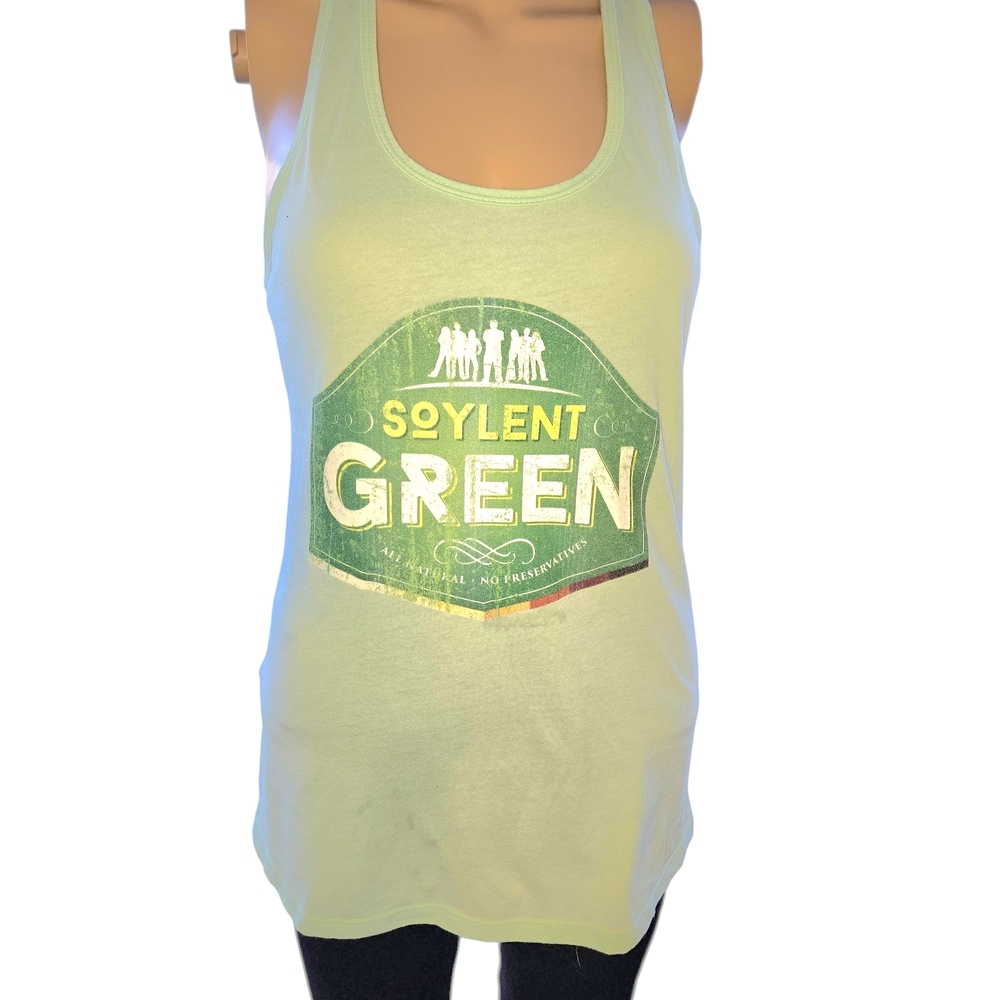 Soylent Green Graphic Tank Top - Light Green